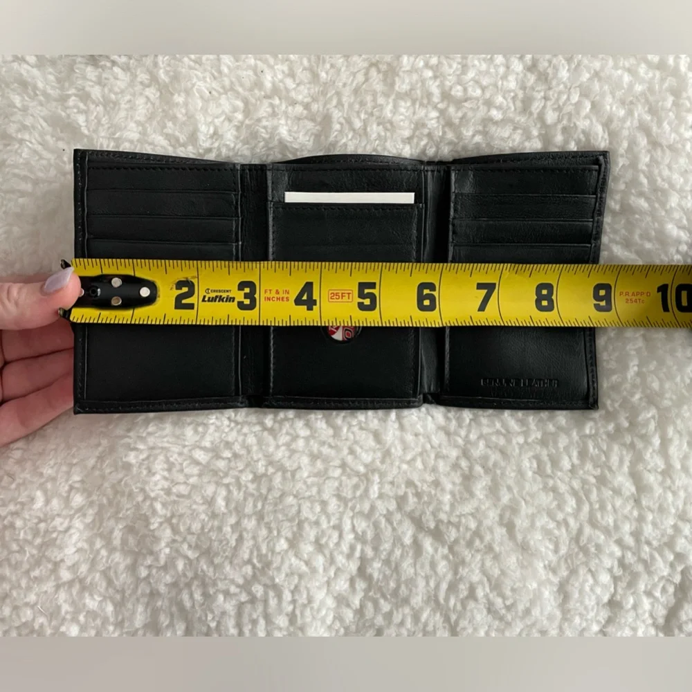 Rico’s Pittsburgh Steelers Embroidered Genuine Leather Tri-fold Wallet - Picture 11 of 11